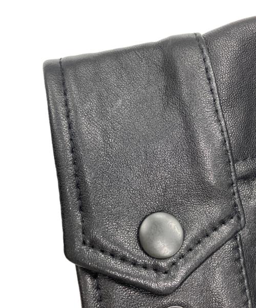 HOUSTON（ヒューストン）HOUSTON (ヒューストン) UNION限定 LEATHER COACH JACKET ブラック サイズ:Lの古着・服飾アイテム