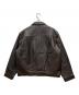 HOUSTON (ヒューストン) 8215 COW LEATHER TRACK JACKET ブラウン サイズ:40R：33000円