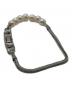 DIESEL (ディーゼル) パール チェーンブレスレット シルバー：12000円