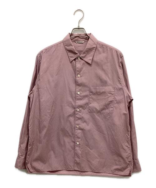 AURALEE（オーラリー）AURALEE (オーラリー) WASHED FINX TWILL BOX SHIRTS バイオレット サイズ:4の古着・服飾アイテム