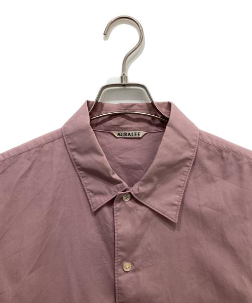 AURALEE（オーラリー）AURALEE (オーラリー) WASHED FINX TWILL BOX SHIRTS バイオレット サイズ:4の古着・服飾アイテム