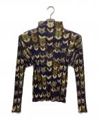 PLEATS PLEASEプリーツプリーズ）の古着「総柄プリーツカットソー」｜パープル