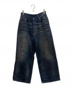Acne studiosアクネ ストゥディオズ）の古着「2023M FN Darkside Leather デニムパンツ」｜インディゴ