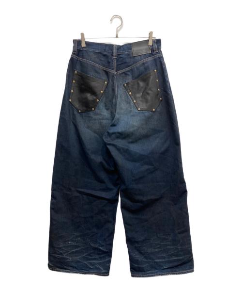 Acne studios（アクネ ストゥディオズ）Acne studios (アクネ ストゥディオズ) 2023M FN Darkside Leather デニムパンツ インディゴ サイズ:46の古着・服飾アイテム
