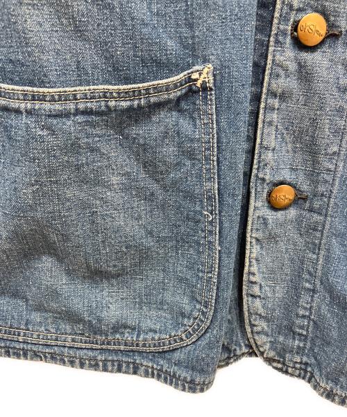 orSlow（オアスロウ）orSlow (オアスロウ) ノーカラーデニムカバーオール インディゴ サイズ:2の古着・服飾アイテム