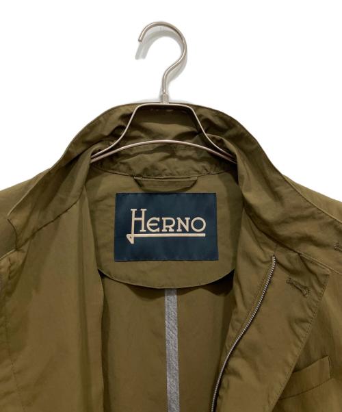 HERNO（ヘルノ）HERNO (ヘルノ) パッカブル比翼コート オリーブ サイズ:50の古着・服飾アイテム