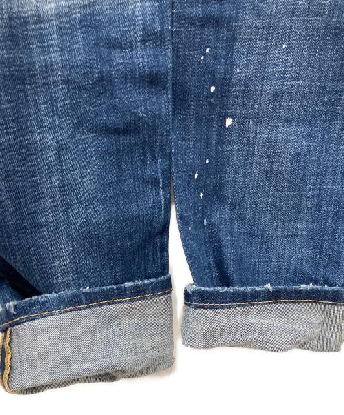 DSQUARED2（ディースクエアード）DSQUARED2 (ディースクエアード) Skater Jean Icon ダメージデニムパンツ インディゴ サイズ:42の古着・服飾アイテム