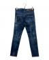 DSQUARED2 (ディースクエアード) Skater Jean Icon ダメージデニムパンツ インディゴ サイズ:42：16000円
