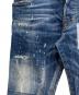 中古・古着 DSQUARED2 (ディースクエアード) Skater Jean Icon ダメージデニムパンツ インディゴ サイズ:42：16000円