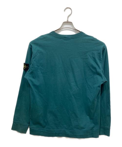 STONE ISLAND（ストーンアイランド）STONE ISLAND (ストーンアイランド) ガーメントダイスウェット グリーン サイズ:Lの古着・服飾アイテム