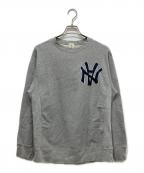 Aape BY A BATHING APE×NEIGHBORHOODエーエイプ バイ アベイシングエイプ×ネイバーフッド）の古着「コラボプリントスウェット」｜グレー