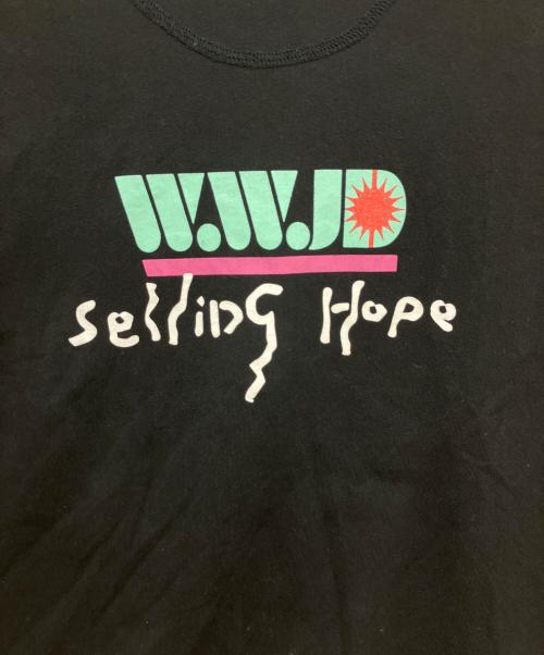 NAMESAKE（ネイムセイク）NAMESAKE (ネイムセイク) W.W.J.D SELLING HOPE TEE ブラック サイズ:記載なしの古着・服飾アイテム