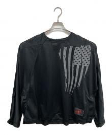 SYUMAN.（シュウマン）の古着「MESH FOOTBALL LS SHIRT」｜ブラック