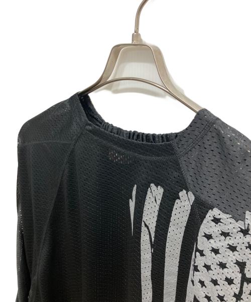 SYUMAN.（シュウマン）SYUMAN. (シュウマン) MESH FOOTBALL LS SHIRT ブラック サイズ:2の古着・服飾アイテム