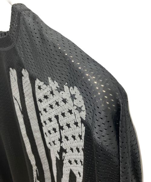 SYUMAN.（シュウマン）SYUMAN. (シュウマン) MESH FOOTBALL LS SHIRT ブラック サイズ:2の古着・服飾アイテム