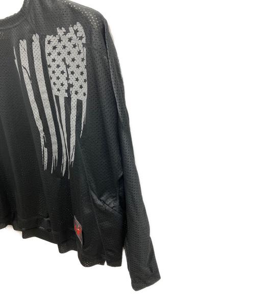 SYUMAN.（シュウマン）SYUMAN. (シュウマン) MESH FOOTBALL LS SHIRT ブラック サイズ:2の古着・服飾アイテム