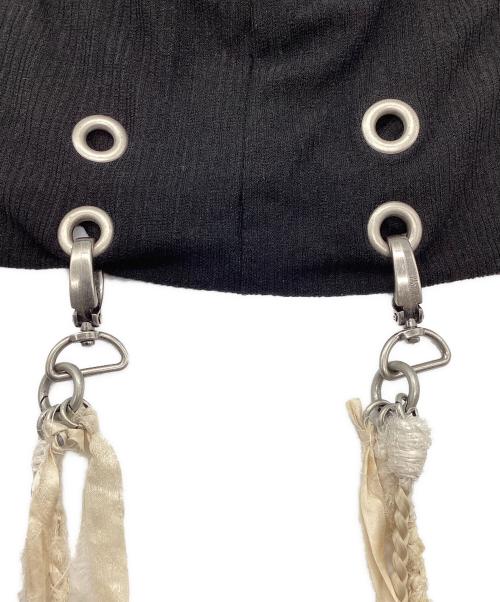 Paster studio（ペースター スタジオ）Paster studio (ペースター スタジオ) extension beanie ブラックの古着・服飾アイテム