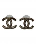 CHANELシャネル）の古着「ココマークスタッドピアス」｜シルバー