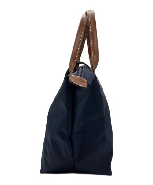 LONGCHAMP（ロンシャン）LONGCHAMP (ロンシャン) オリジナルSトップハンドルバッグ ネイビーの古着・服飾アイテム