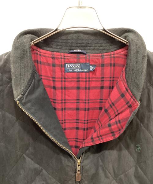 POLO RALPH LAUREN（ポロ・ラルフローレン）POLO RALPH LAUREN (ポロ・ラルフローレン) キルティングボンバージャケット ブラック サイズ:XLの古着・服飾アイテム