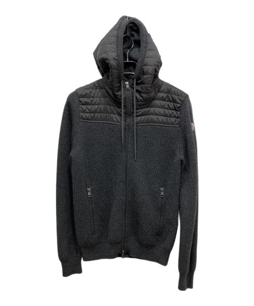 MONCLER（モンクレール）MONCLER (モンクレール) MAGLIONE TRICOT CARDIGAN グレー サイズ:Sの古着・服飾アイテム