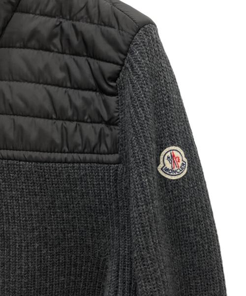 MONCLER（モンクレール）MONCLER (モンクレール) MAGLIONE TRICOT CARDIGAN グレー サイズ:Sの古着・服飾アイテム