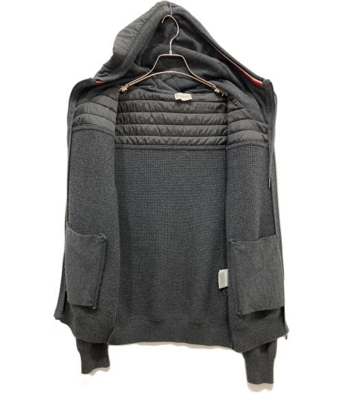 MONCLER（モンクレール）MONCLER (モンクレール) MAGLIONE TRICOT CARDIGAN グレー サイズ:Sの古着・服飾アイテム