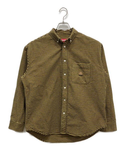 SUPREME（シュプリーム）SUPREME (シュプリーム) Loose fit flannel oxford shirt イエロー サイズ:Sの古着・服飾アイテム