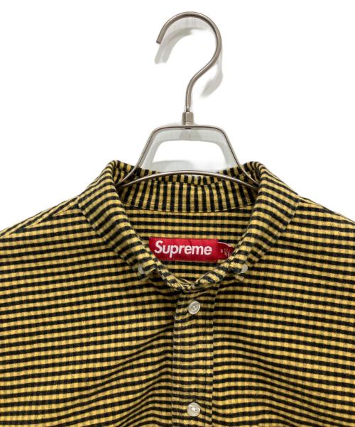 SUPREME（シュプリーム）SUPREME (シュプリーム) Loose fit flannel oxford shirt イエロー サイズ:Sの古着・服飾アイテム