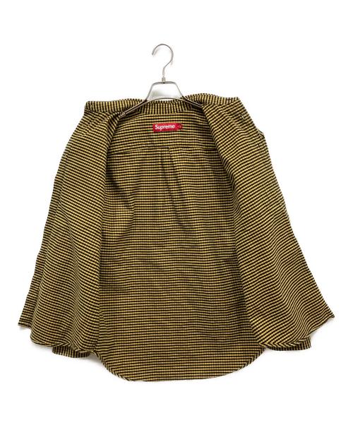 SUPREME（シュプリーム）SUPREME (シュプリーム) Loose fit flannel oxford shirt イエロー サイズ:Sの古着・服飾アイテム