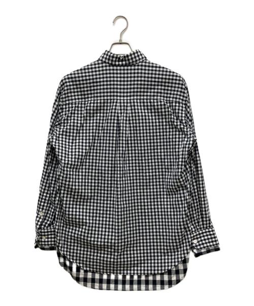 TSTS（ティーエスティーエス）TSTS (ティーエスティーエス) LAYERED DOUBLE GINGHAM SHIRT ブラック サイズ:Mの古着・服飾アイテム
