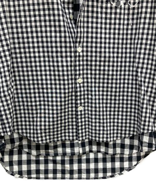 TSTS（ティーエスティーエス）TSTS (ティーエスティーエス) LAYERED DOUBLE GINGHAM SHIRT ブラック サイズ:Mの古着・服飾アイテム