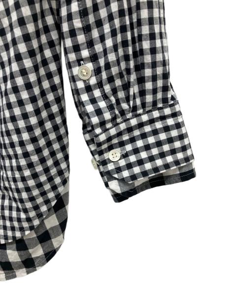 TSTS（ティーエスティーエス）TSTS (ティーエスティーエス) LAYERED DOUBLE GINGHAM SHIRT ブラック サイズ:Mの古着・服飾アイテム