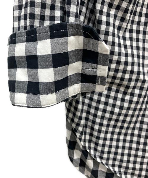 TSTS（ティーエスティーエス）TSTS (ティーエスティーエス) LAYERED DOUBLE GINGHAM SHIRT ブラック サイズ:Mの古着・服飾アイテム