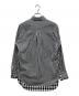 TSTS (ティーエスティーエス) LAYERED DOUBLE GINGHAM SHIRT ブラック サイズ:M：26000円