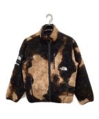 SUPREME×THE NORTH FACEシュプリーム×ザ ノース フェイス）の古着「Bleached Fleece Jacket」｜ベージュ×ブラック