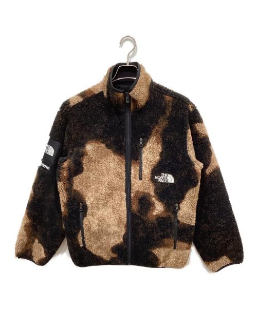 SUPREME（シュプリーム）SUPREME (シュプリーム) THE NORTH FACE (ザ ノース フェイス) Bleached Fleece Jacket ベージュ×ブラック サイズ:Sの古着・服飾アイテム