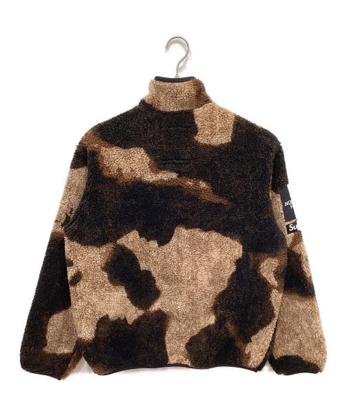 SUPREME（シュプリーム）SUPREME (シュプリーム) THE NORTH FACE (ザ ノース フェイス) Bleached Fleece Jacket ベージュ×ブラック サイズ:Sの古着・服飾アイテム