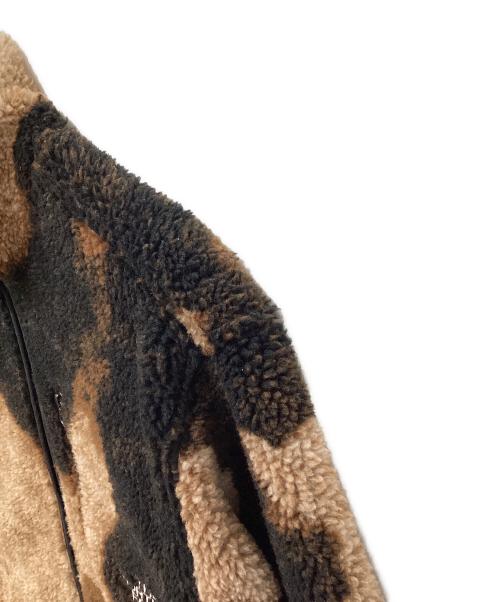 SUPREME（シュプリーム）SUPREME (シュプリーム) THE NORTH FACE (ザ ノース フェイス) Bleached Fleece Jacket ベージュ×ブラック サイズ:Sの古着・服飾アイテム