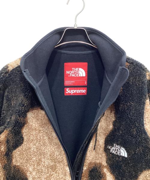 SUPREME（シュプリーム）SUPREME (シュプリーム) THE NORTH FACE (ザ ノース フェイス) Bleached Fleece Jacket ベージュ×ブラック サイズ:Sの古着・服飾アイテム