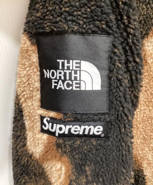 SUPREME（シュプリーム）SUPREME (シュプリーム) THE NORTH FACE (ザ ノース フェイス) Bleached Fleece Jacket ベージュ×ブラック サイズ:Sの古着・服飾アイテム