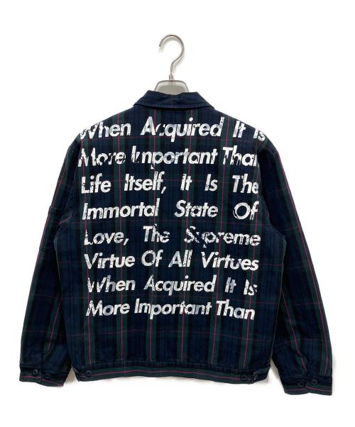 SUPREME（シュプリーム）SUPREME (シュプリーム) COMME des GARCONS JUNYA WATANABE MAN (コムデギャルソンジュンヤワタナベマン) Printed Work Jacket グリーン サイズ:Mの古着・服飾アイテム