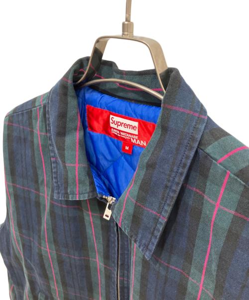 SUPREME（シュプリーム）SUPREME (シュプリーム) COMME des GARCONS JUNYA WATANABE MAN (コムデギャルソンジュンヤワタナベマン) Printed Work Jacket グリーン サイズ:Mの古着・服飾アイテム