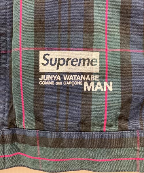 SUPREME（シュプリーム）SUPREME (シュプリーム) COMME des GARCONS JUNYA WATANABE MAN (コムデギャルソンジュンヤワタナベマン) Printed Work Jacket グリーン サイズ:Mの古着・服飾アイテム