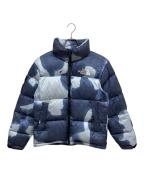 THE NORTH FACE×SUPREMEザ ノース フェイス×シュプリーム）の古着「Bleached Denim Print Nuptse Jacket」｜スカイブルー