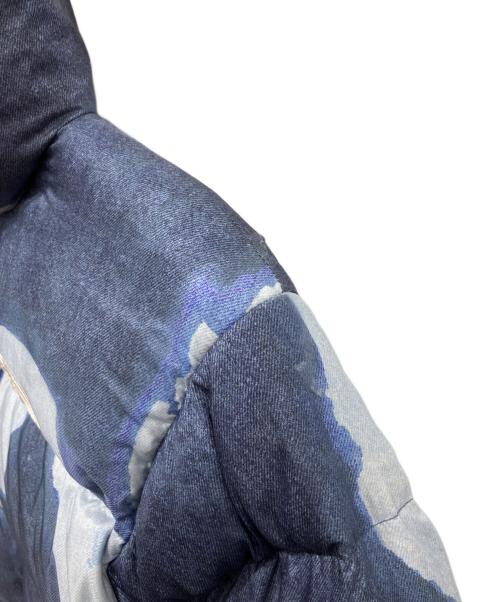 THE NORTH FACE（ザ ノース フェイス）THE NORTH FACE (ザ ノース フェイス) SUPREME (シュプリーム) Bleached Denim Print Nuptse Jacket スカイブルー サイズ:Sの古着・服飾アイテム