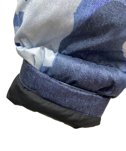 THE NORTH FACE（ザ ノース フェイス）THE NORTH FACE (ザ ノース フェイス) SUPREME (シュプリーム) Bleached Denim Print Nuptse Jacket スカイブルー サイズ:Sの古着・服飾アイテム