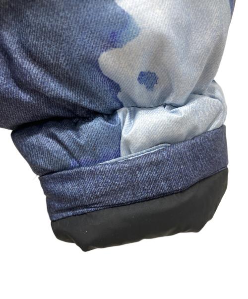 THE NORTH FACE（ザ ノース フェイス）THE NORTH FACE (ザ ノース フェイス) SUPREME (シュプリーム) Bleached Denim Print Nuptse Jacket スカイブルー サイズ:Sの古着・服飾アイテム