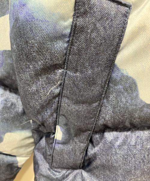 THE NORTH FACE（ザ ノース フェイス）THE NORTH FACE (ザ ノース フェイス) SUPREME (シュプリーム) Bleached Denim Print Nuptse Jacket スカイブルー サイズ:Sの古着・服飾アイテム