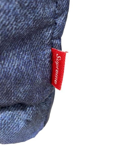 THE NORTH FACE（ザ ノース フェイス）THE NORTH FACE (ザ ノース フェイス) SUPREME (シュプリーム) Bleached Denim Print Nuptse Jacket スカイブルー サイズ:Sの古着・服飾アイテム